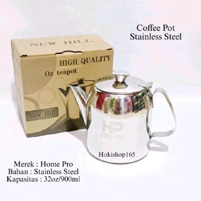 Teko Kopi Coffee Pot Home Stainless Steel/Tea Pot Cafe Stainless Tebal