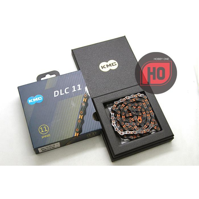 KMC DLC 11 ORANGE 118L CHAIN - RANTAI 11 SPEED RB MTB GRAVEL