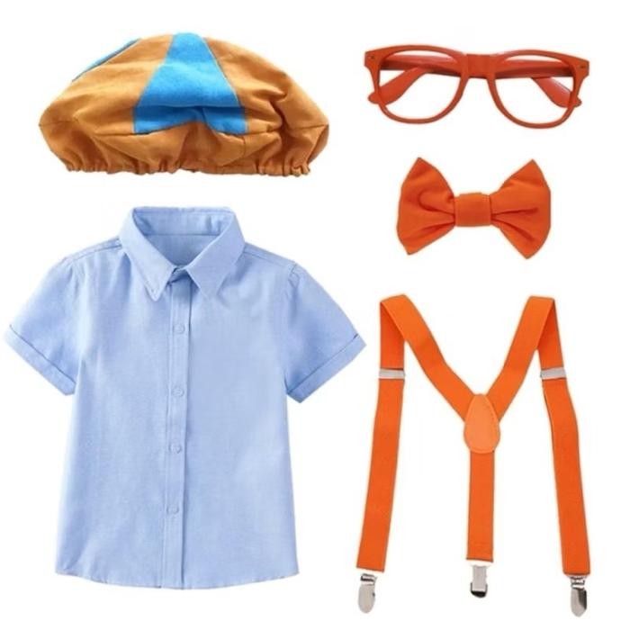Terlaris jojokids blipi costume 5in1 children boy kostum blippi anak bayi Best seller