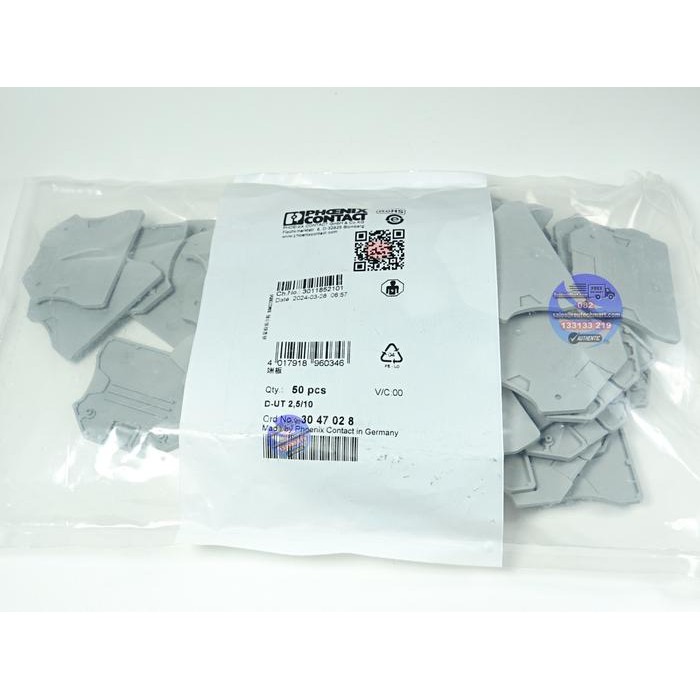 Phoenix Contact D-UT 2.5-10 3047028 End Cover Phoenix Contact D-UT2,5/10 D-UT 2,5-10