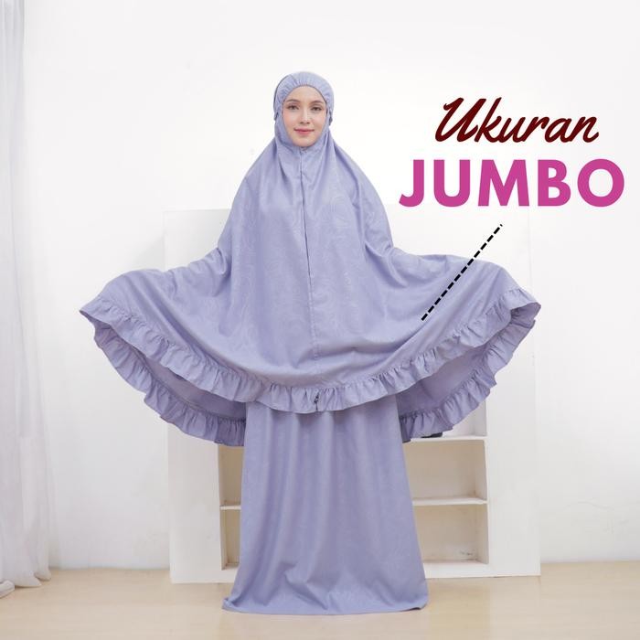 Al Jabari - Mukena Dewasa Jumbo Rempel Mewah Premium Free Tas