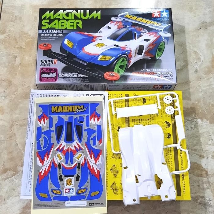 Body Magnum Saber Premium + Decal + Dus Manual Book Ori Tamiya