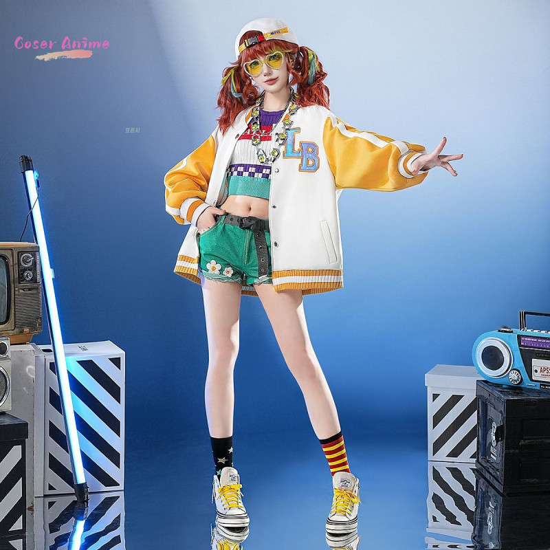 IDENTITY CHEERLEADER COSPLAY COSTUME LILY BALLIER OPH.LILY UNIFORM HALLOWEEN CARNIVAL PARTY