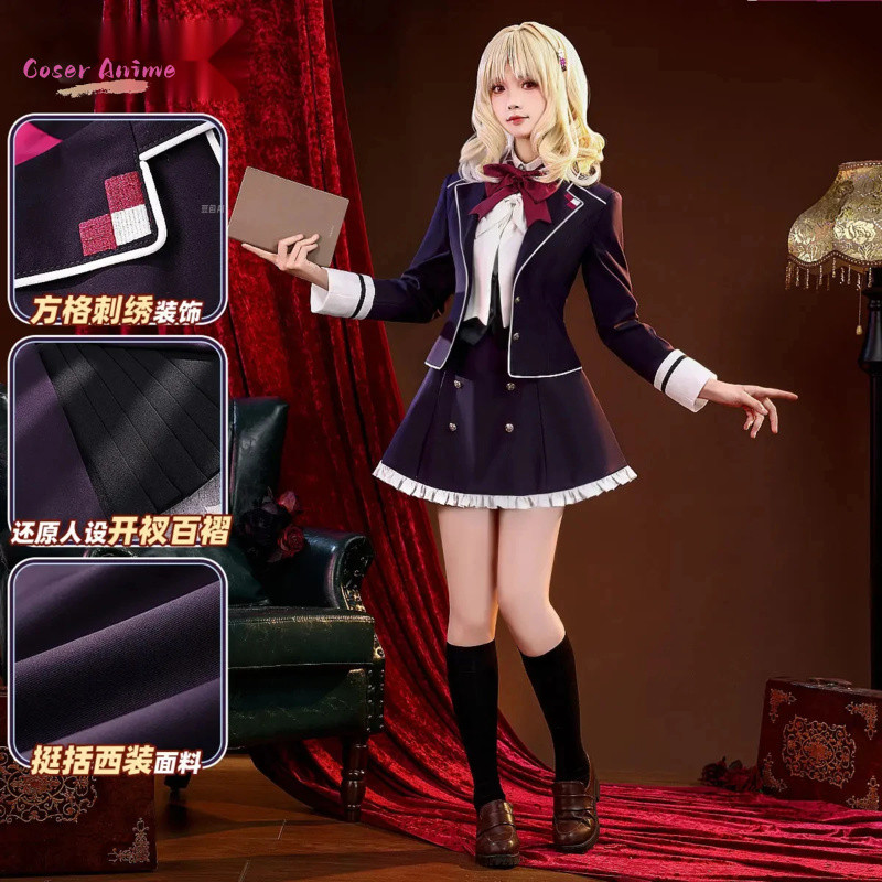 COSERGAME DIABOLIK LOVERS KOMORI YUI COSPLAY COSTUME UNIFORM HALLOWEEN CARNIVAL PARTY CHRISTMAS PLAY