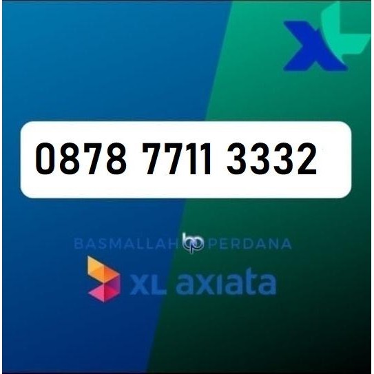 Nomor Cantik XB78 7711 3332 Perdana XL 4G 5G YOP925
