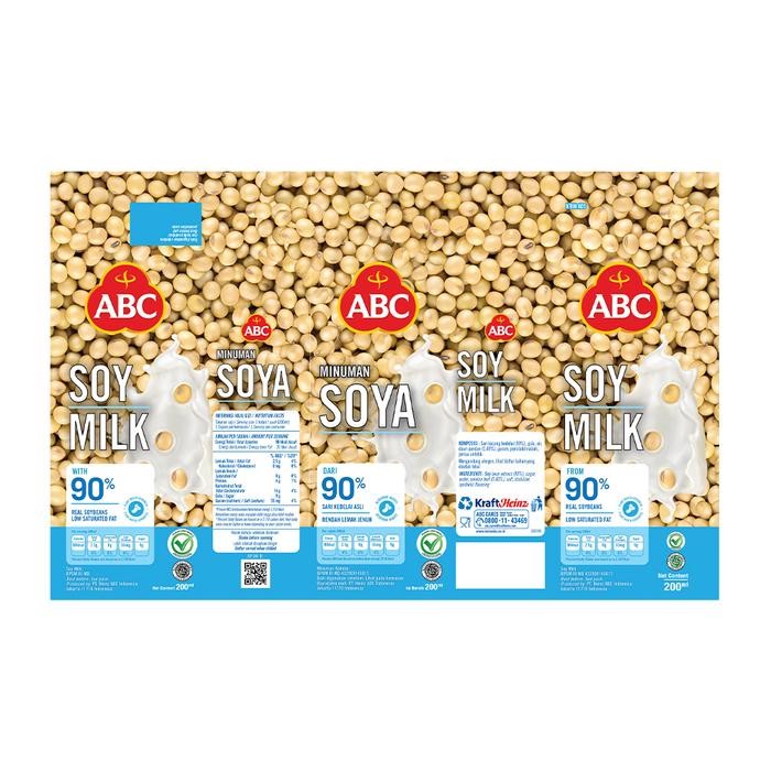 InstanChatYaa- Abc Susu Sari Kedelai 200 Ml - Multipack 6 Pcs
