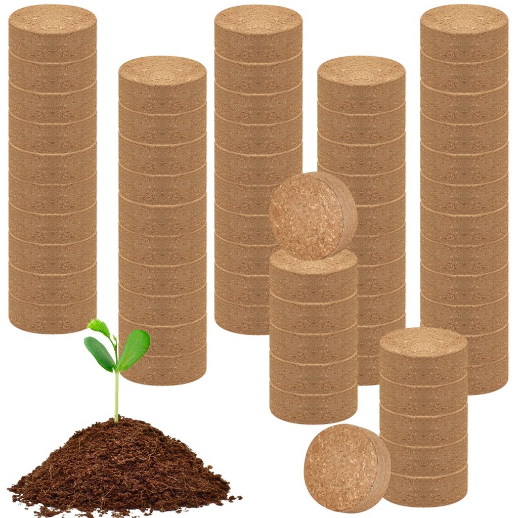 8/4Pcs Compressed Coco Coir Fiber Potting Soil 100% Organic Coco Coir Brick with Low EC and pH Balan