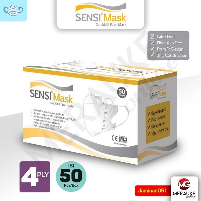 KJB Masker SENSI Duckbill Box (Isi 50pcs)