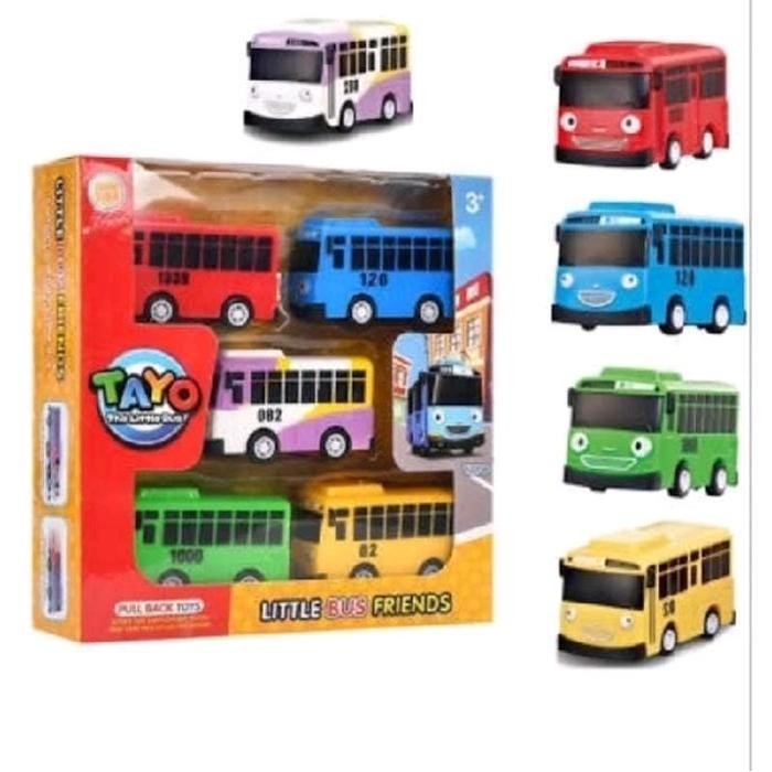 SALE mainan anak bus tayo pullback 1 set (isi 5pcs) truck tayo mainan anak