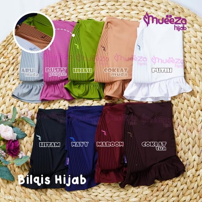 Hijab Bilqis by Mueeza Hijab / Hijab Bilqis / Kerudung Sekolah / Hijab Ready Stock