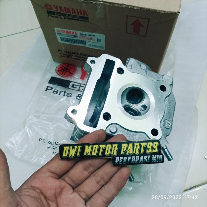 CLYLINDER BLOK HEAD MIO SPORTY SMILE ORIGINAL YAMAHA
