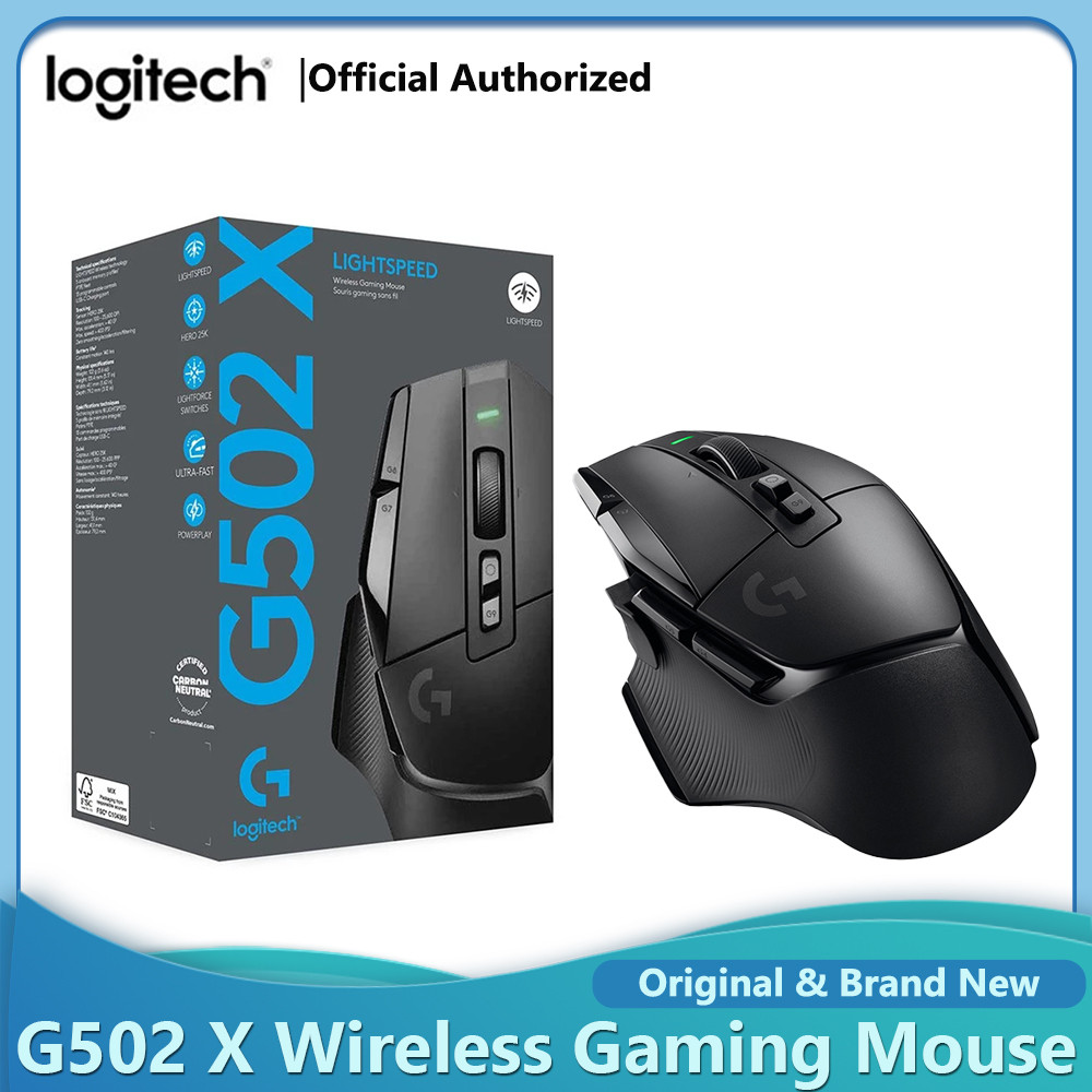 Logitech G502 X Lightspeed Wireless Gaming Mouse 25600 Dpi Hero Optical Sensor Bluetooth Mice 13