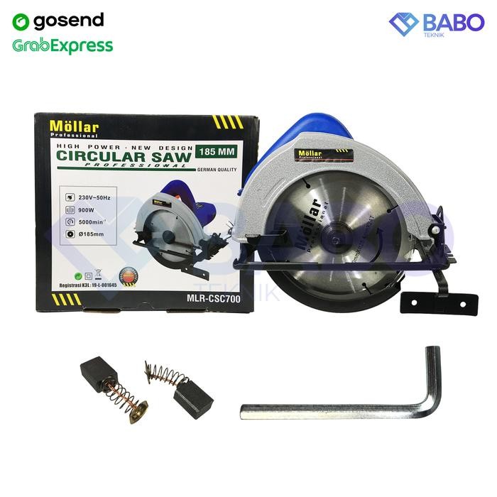 Gergaji Kayu Listrik 7" Mollar CSC700 circular saw 180mm