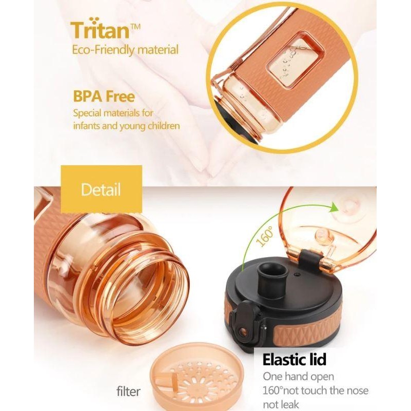 UZSPACE BOTOL MINUM OLAHRAGA SPORT OUTDOOR WATER BOTTLE JOGGING