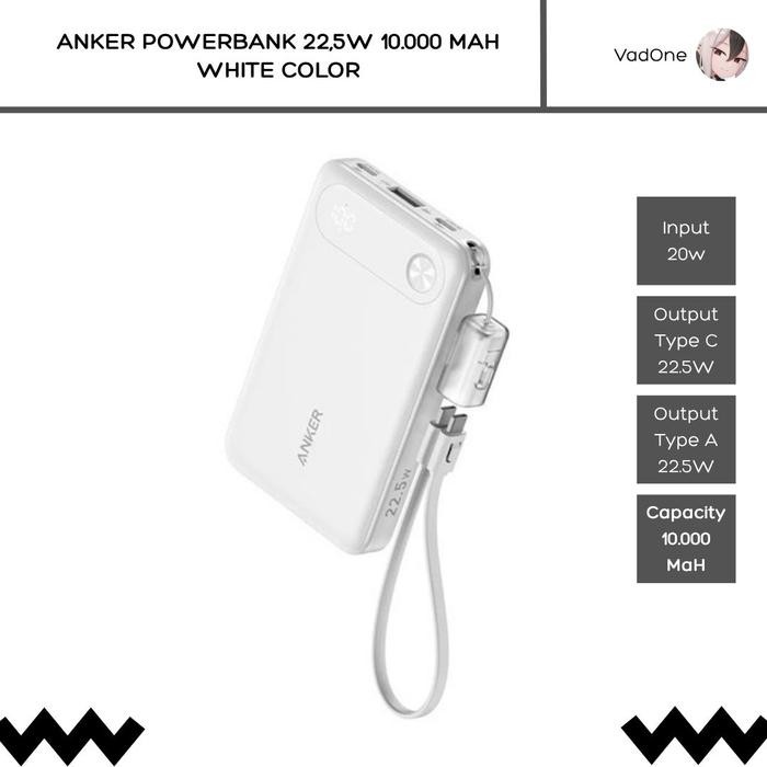 Anker Powerbank 10.000 MaH 22.5w Fast Charging Type C