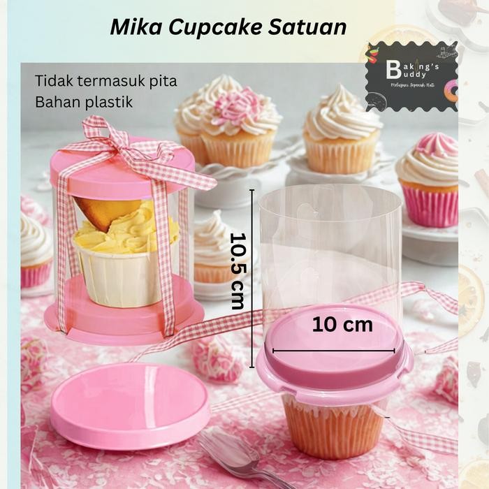 Box Mika Cupcake Satuan Mika Cupcake Toples Cupcake isi 100 pcs Kitchenware