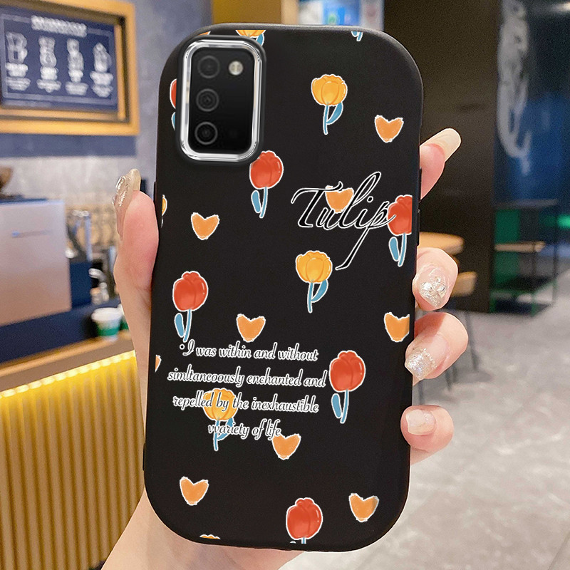 Casing Hp Untuk Samsung Galaxy A03 Core A02s A03s M02s F02s Case Gaya Korea Banget Solid Color Phone