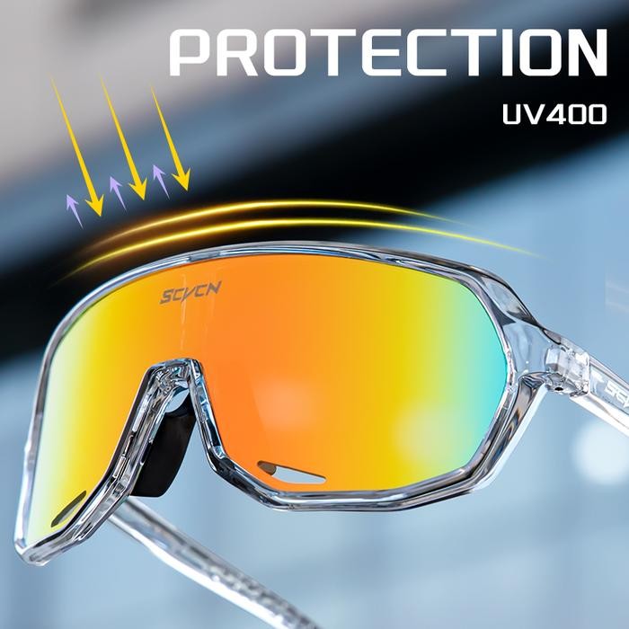 Rockbros Fightware - Kacamata Hitam Sepeda Uv400 Perlindungan Untuk Olahraga Luar Ruangan Sepeda