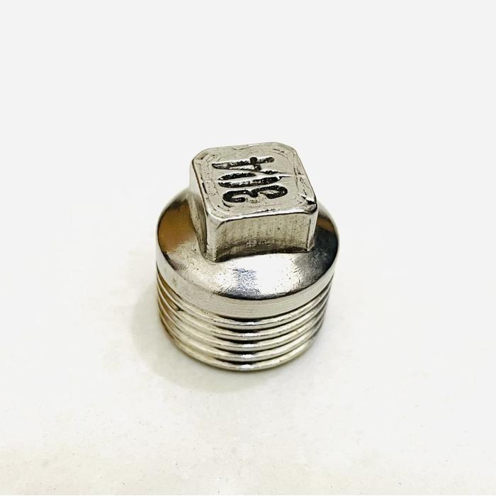 tutup drat luar 1/2" stainless end plug dop pipa penutup kran