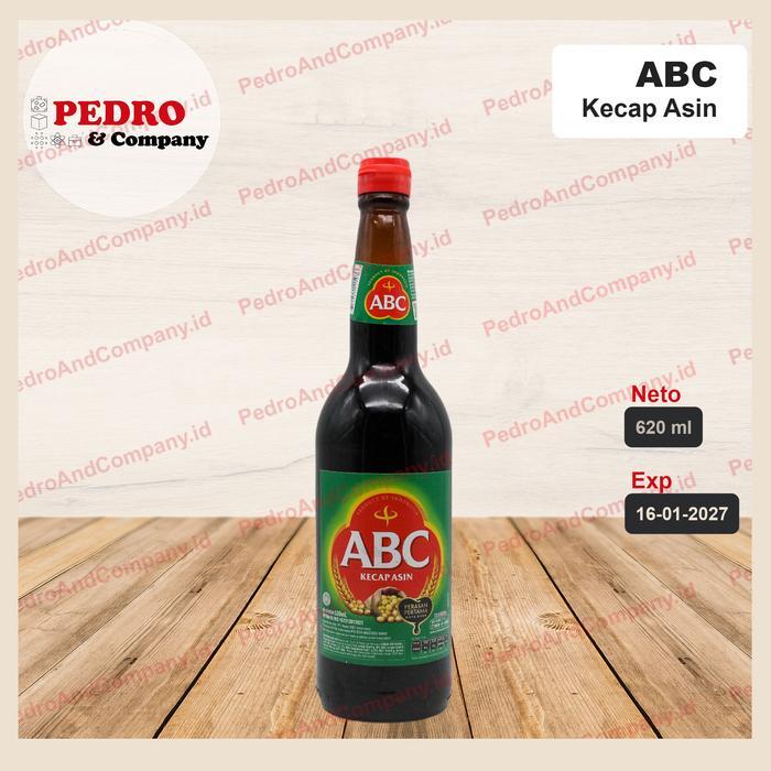 TERLARIS ABC kecap asin 620 ml - soy sauce botol besar kaca READY