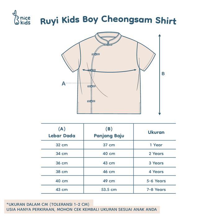 Promo Nice Kids - Ruyi Kids Boy Cheongsam Shirt 1-8 Tahun Atasan Kemeja Anak Laki-Laki