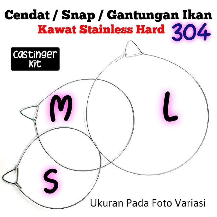 CANTOLAN IKAN KENDAT STAINLESS 304 GANTUNGAN IKAN MANCING SNAP IKAN [AOD09]