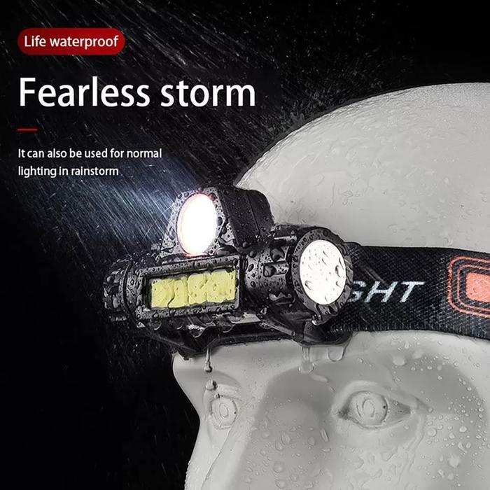 SENTER KEPALA MINI LED / HEADLAMP USB CHARGEABLE / SENTER MINI CAS Baterai Kotak Lampu Putih