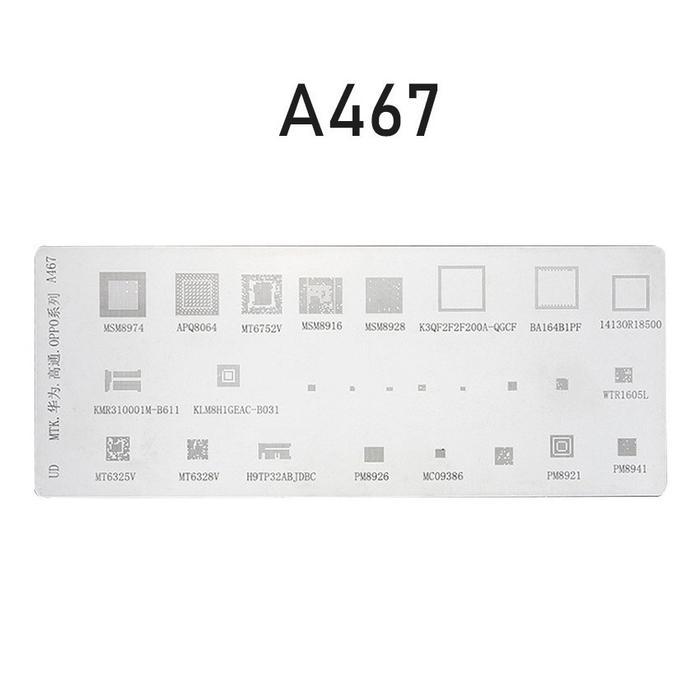 [SALE] 4PCS/SET CETAKAN UNIL IC PLAT AMAOE AMAOE A467 / A482 / A508 / 55MODELS / STENCIL PLAT BGA