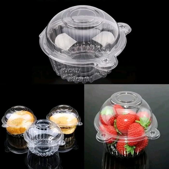 Mika Buah Bulat 10cm Mika cake Mika muffin (10pcs) mika puding