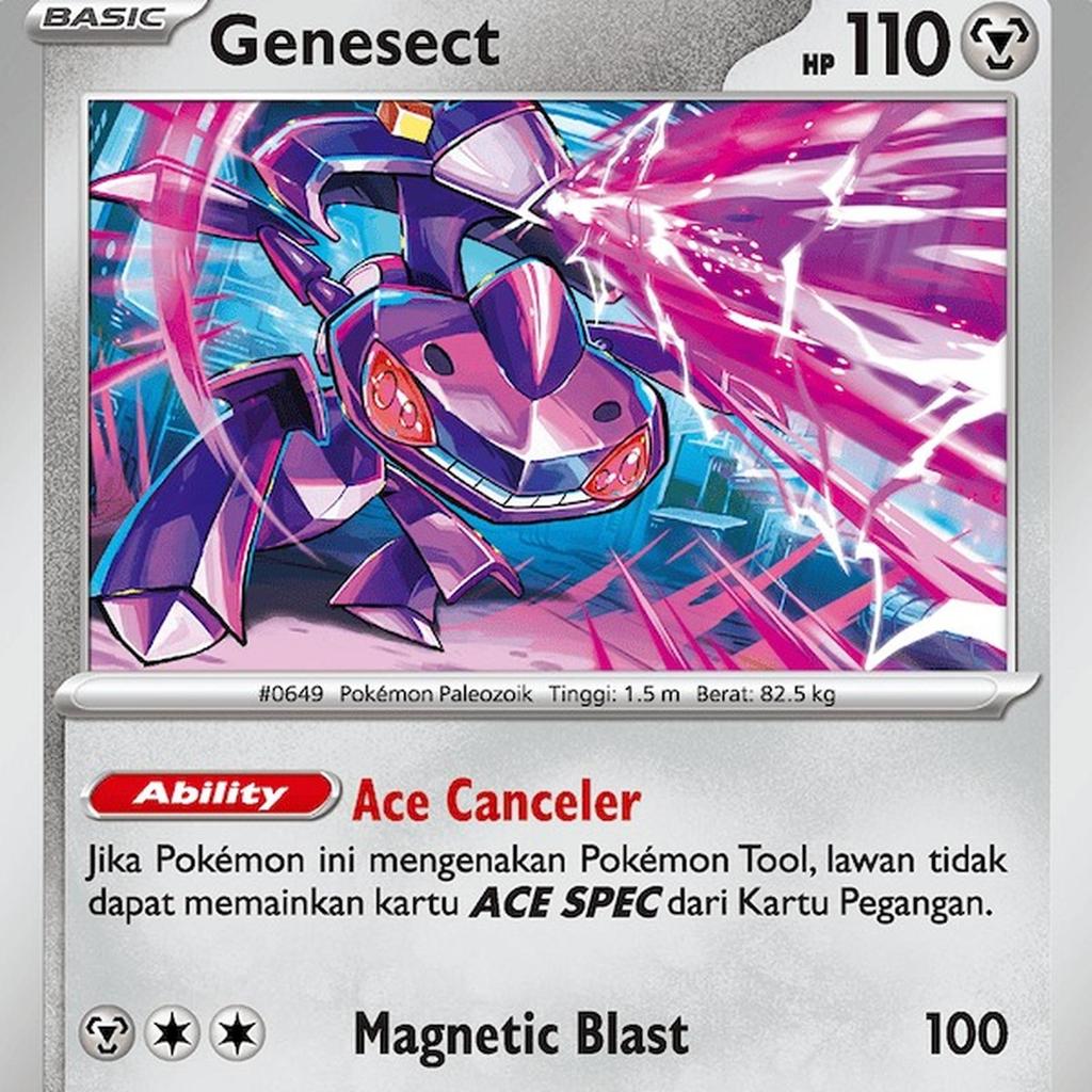 ORI Pokemon TCG Kartu Genesect Ace Canceler Ace Spec Card ID Indonesia H Staple Poke