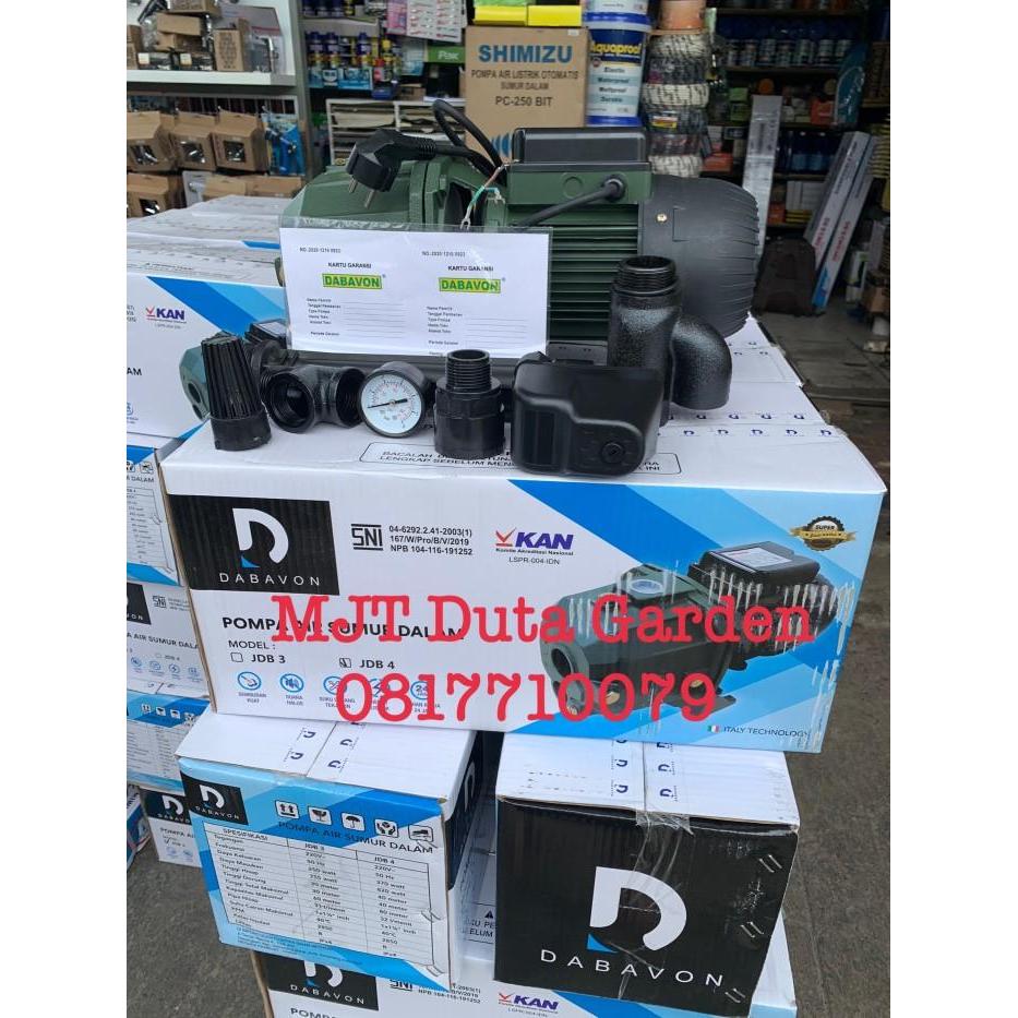 Pompa Air Dabavon Jetpump 370Watt (Jdb4 Tanpa Tabung 19L) Terbaru 
