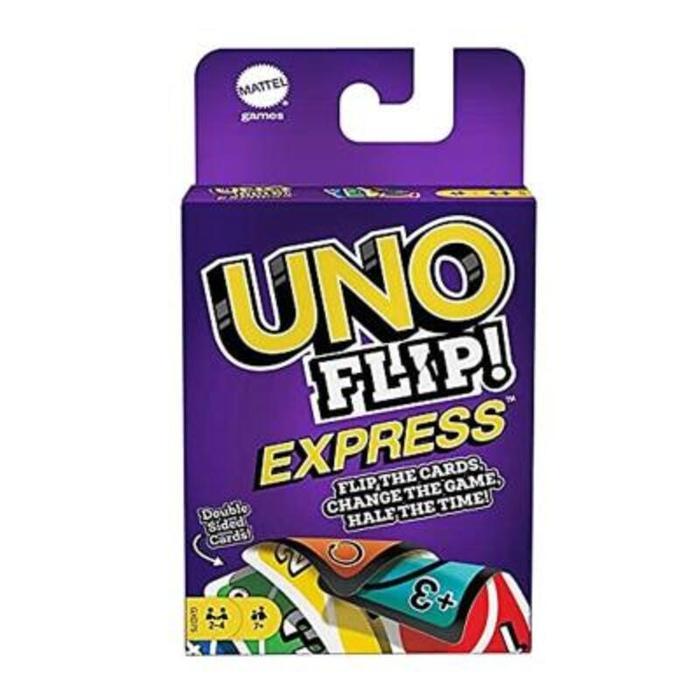 UNO Flip Express Kartu Permainan Seru dengan Dua Sisi Dewasa Card Games