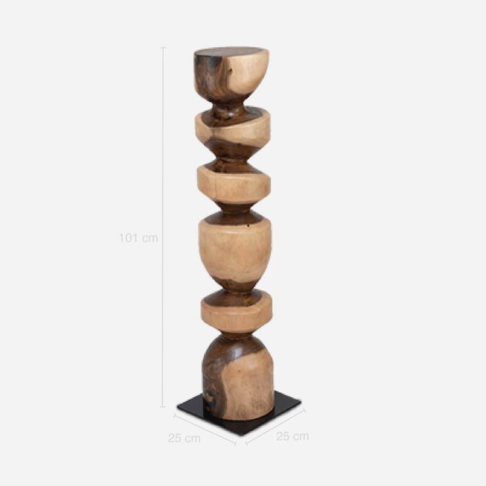 Totem Wood Carving Small Hiasan Kayu Ukiran Decor Object