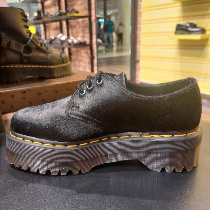 TERMURAHH SALE DOCMART DR MARTENS 1461 QUAD BLACK HAIR 36 - 41 NEW ORIGINAL