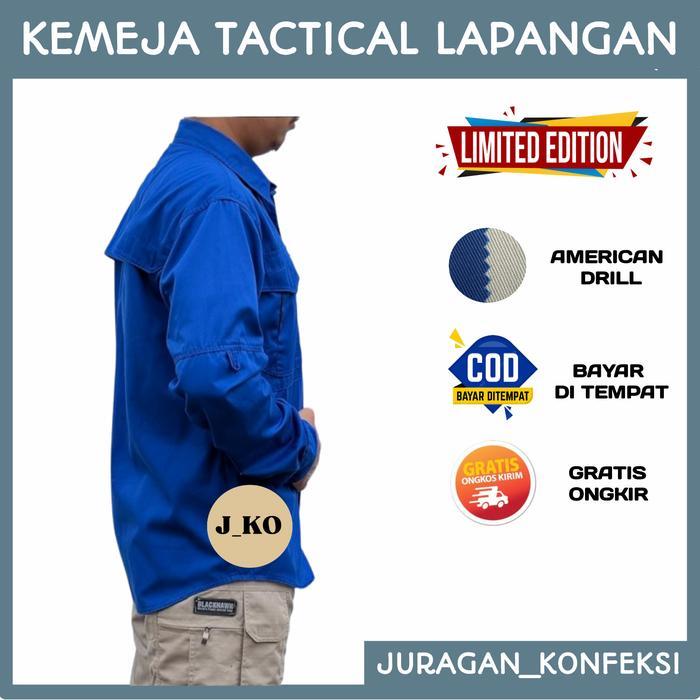 Promo Terbaru Kemeja Tactical V-Tac Lapangan Pdl Lengan Panjang Baju Tactical Pdl American Drill