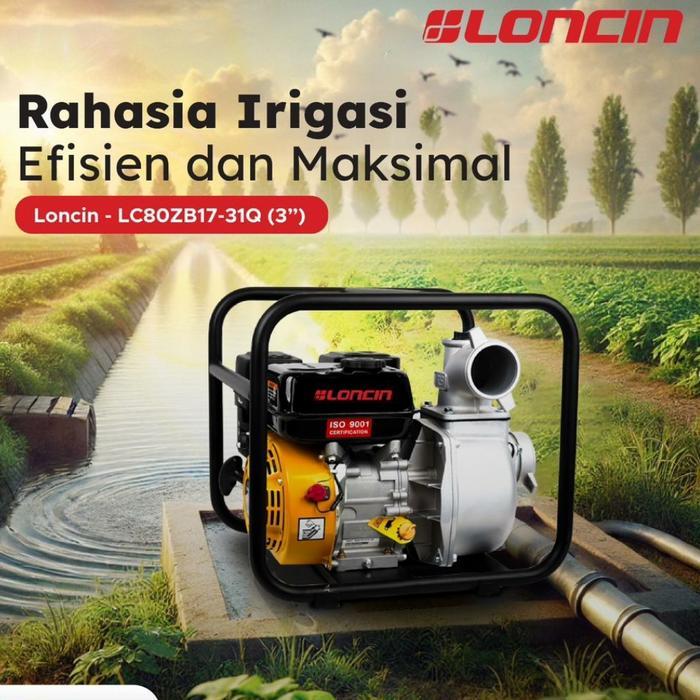 Pompa Alkon LC 80 3 Inch 7 HP 6 Meter LONCIN Pompa Air Irigasi