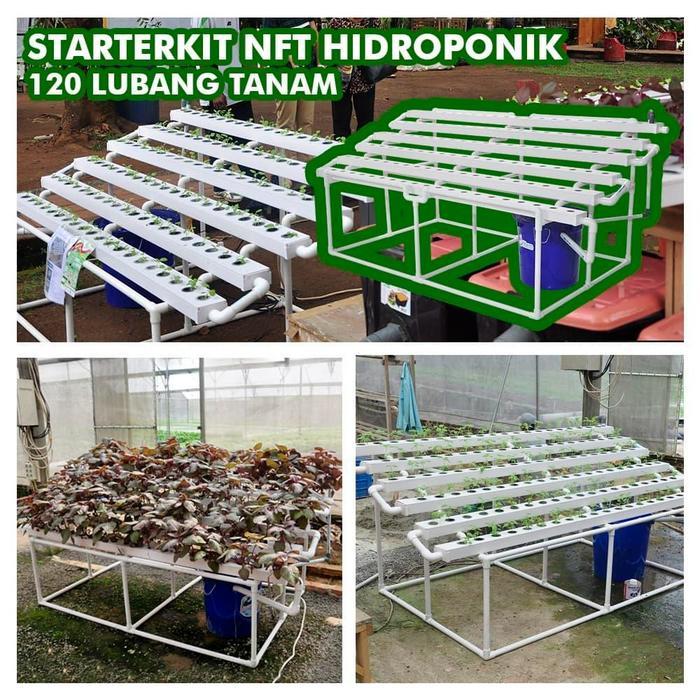 Jirifarm Paket Starterkit Hidroponik Nft 120 Lt Trapesium