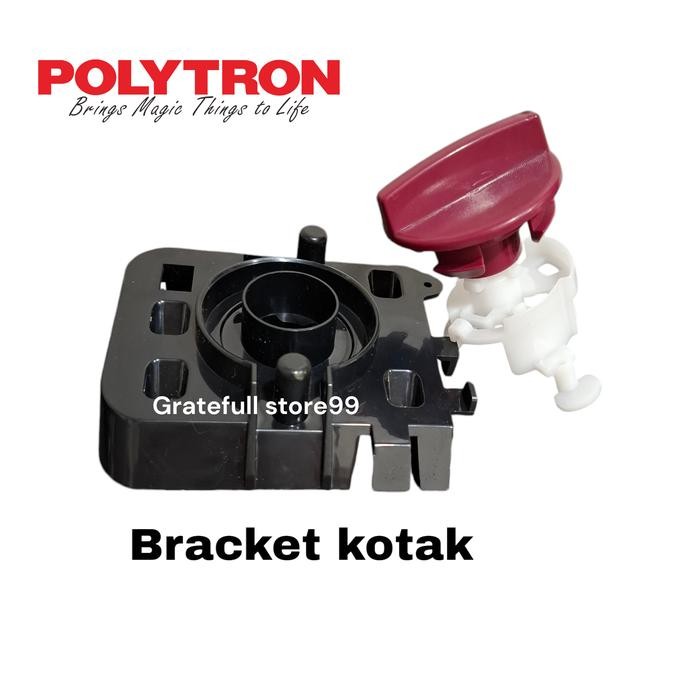 SET BRACKET-SELEKTOR-KNOP MESIN CUCI POLYTRON 2 TABUNG