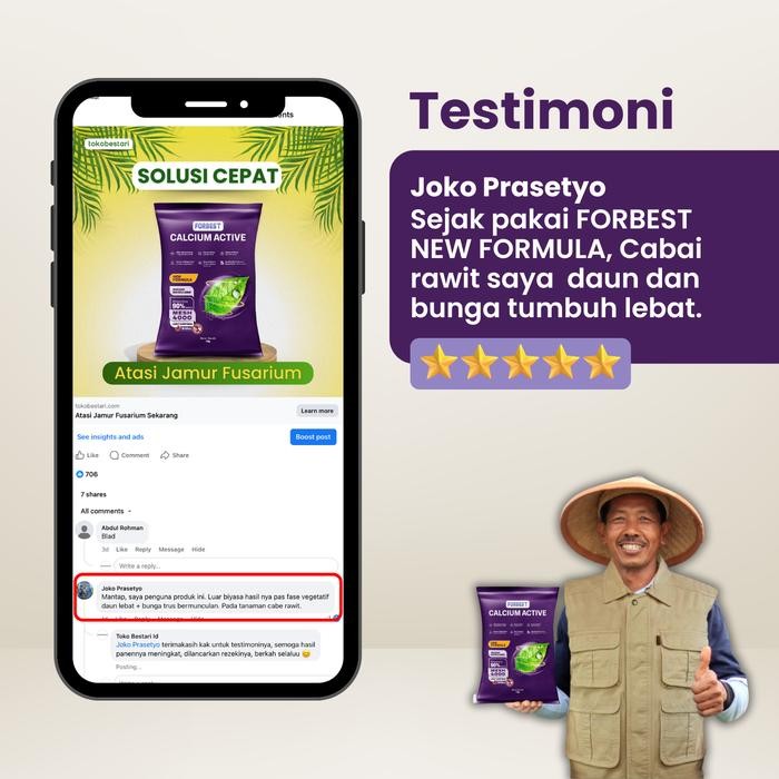 

Promo Forbest New Calsium Active - 90% Kalsium Aktive Mikro Zink Magnesium Boron Plus Silika