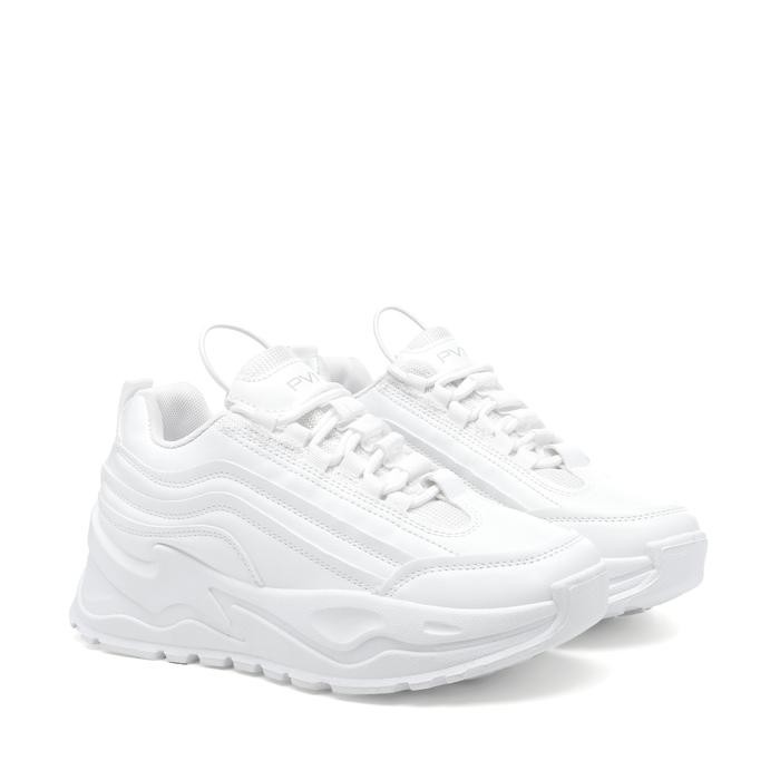 PVN Taecyeon Sepatu Sneakers Cream White Black - 234