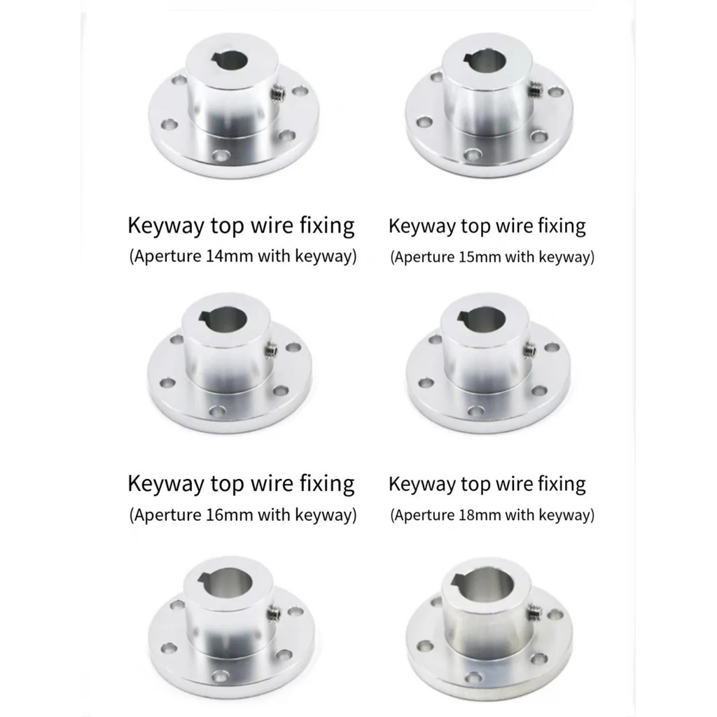Omni Wheel Flange Coupling Aluminum Alloy High Torque Cnc 5-18Mm Keyway Coupling