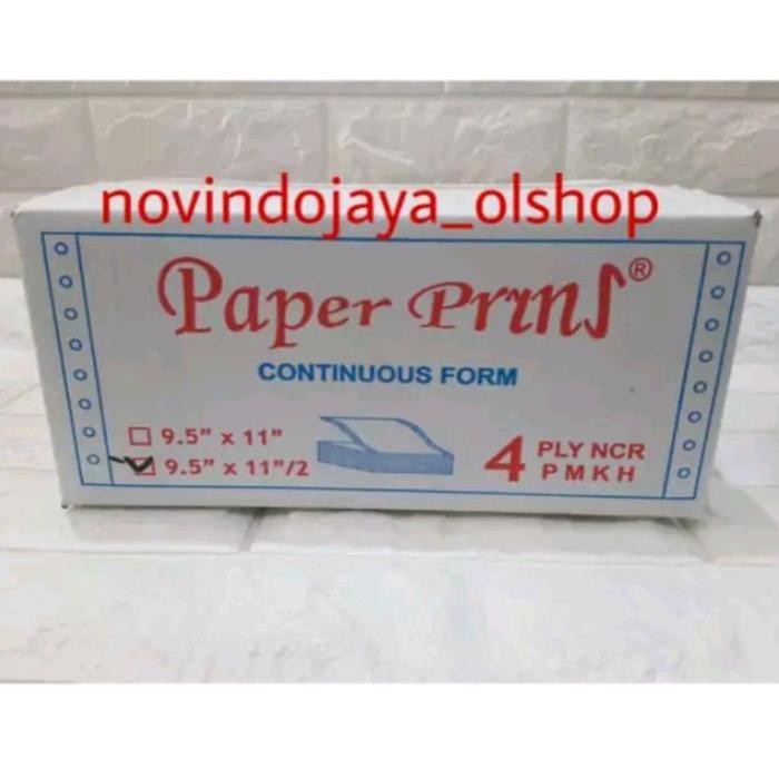 

NEW PRODUK KERTAS PRINTER CONTINUOUS FORM 4 PLY PAPER PRYNS 9.5 X 11 TERLARIS WARUNG ARA67