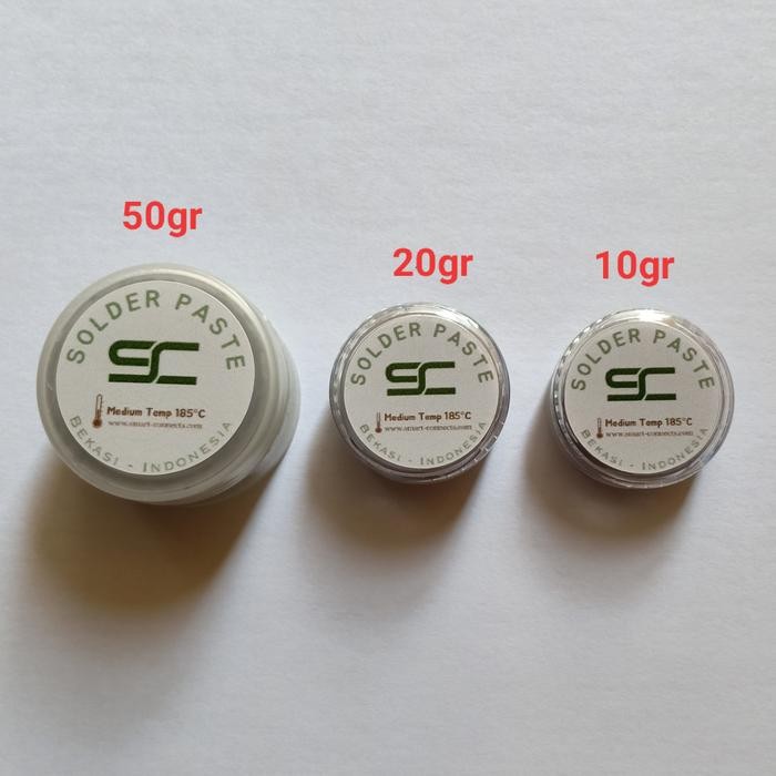 TIMAH CAIR PASTA SOLDER 10GR 20GR 50GR CPU RAM MEDIUM TEMP 185C BY SC