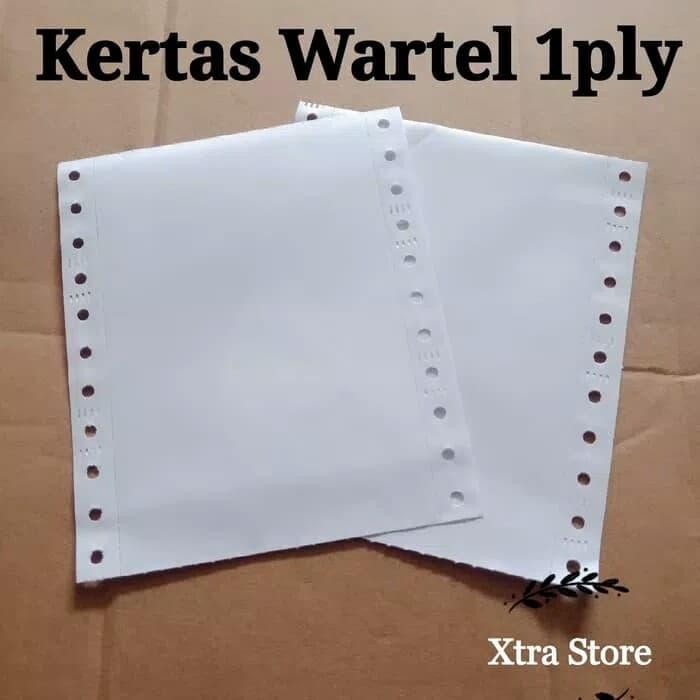 

NEW PRODUK KERTAS WARTEL 1PLY 9.5X11/4 DOUBLE PIN HOLE CONTINUOUS FORM WARUNG ARA67