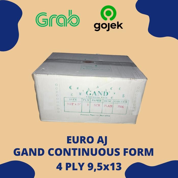 

NEW PRODUK CONTINUOS FORM GAND 4 PLY 9,5X13 -FOLIO GOJEK/GRAB WARUNG ARA67