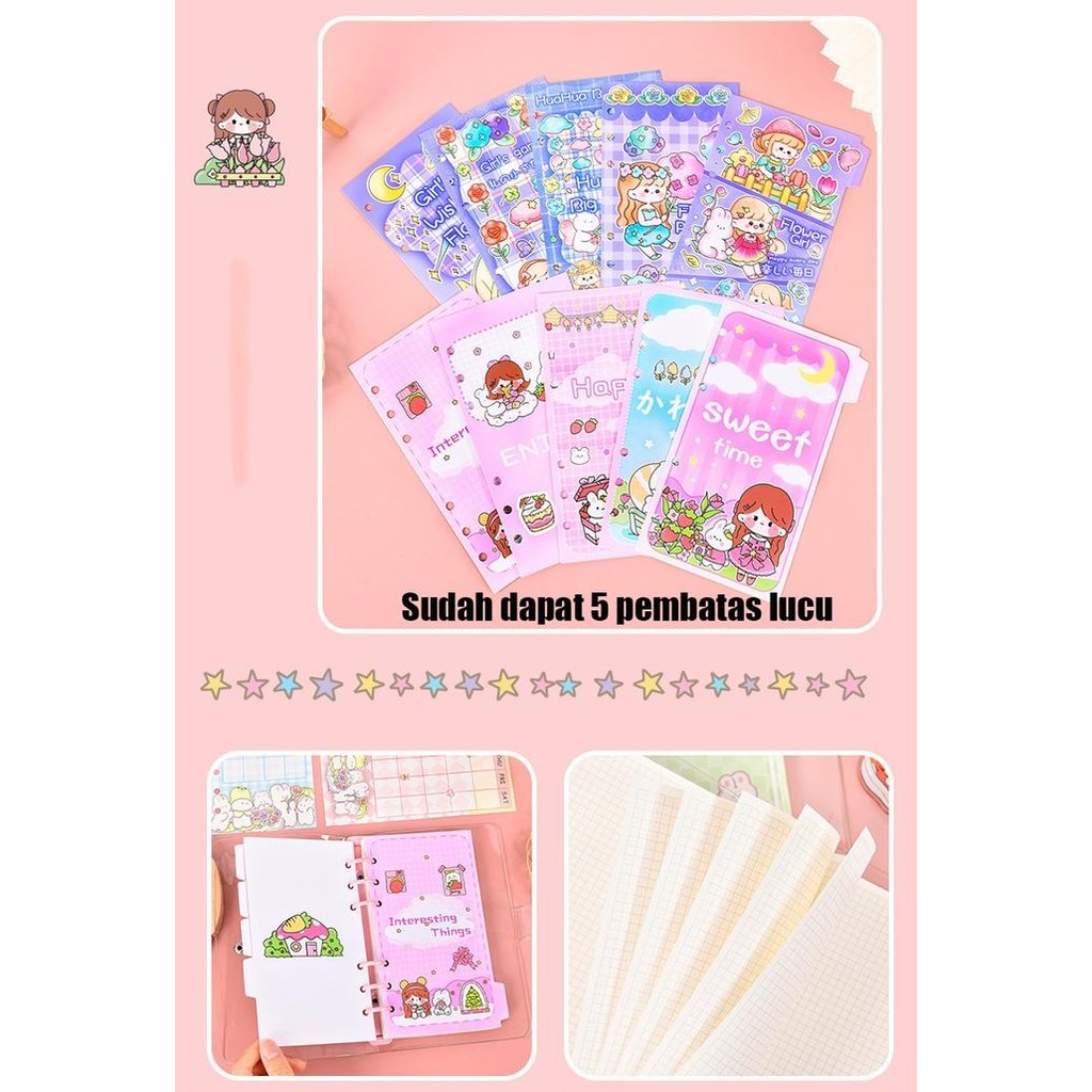 

Buku Diary Binder Journal Planner Anak Transparan Buku Catatan Harian