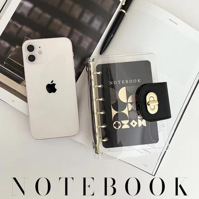 

A7 Transparent Binder Notebook business Portable Organizer Journal
