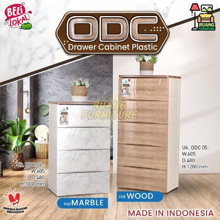 LEMARI PAKAIAN PLASTIK OLYMPLAST LACI ODC MARBLE ODC WOOD ODC MODERN ODC 4 SUSUN ODC 5 SUSUN