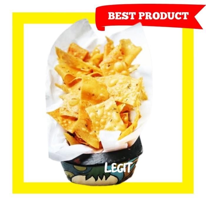 

KERIPIK PANGSIT RASA BAWANG 500 GR / KRIPIK KULIT PANGSIT