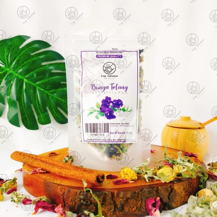 

Premium 8gr Teh Bunga Telang Kering / Dried Butterfly Pea / Rempah / JSR 100%